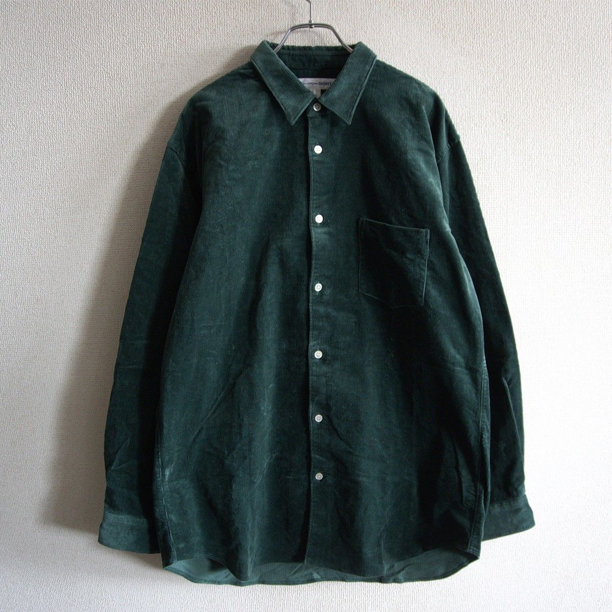 【美品/フランス製】COMME des GARCONS SHIRT【コーデュロイ シャツ】X グリーン コムデギャルソンシャツ 26060467