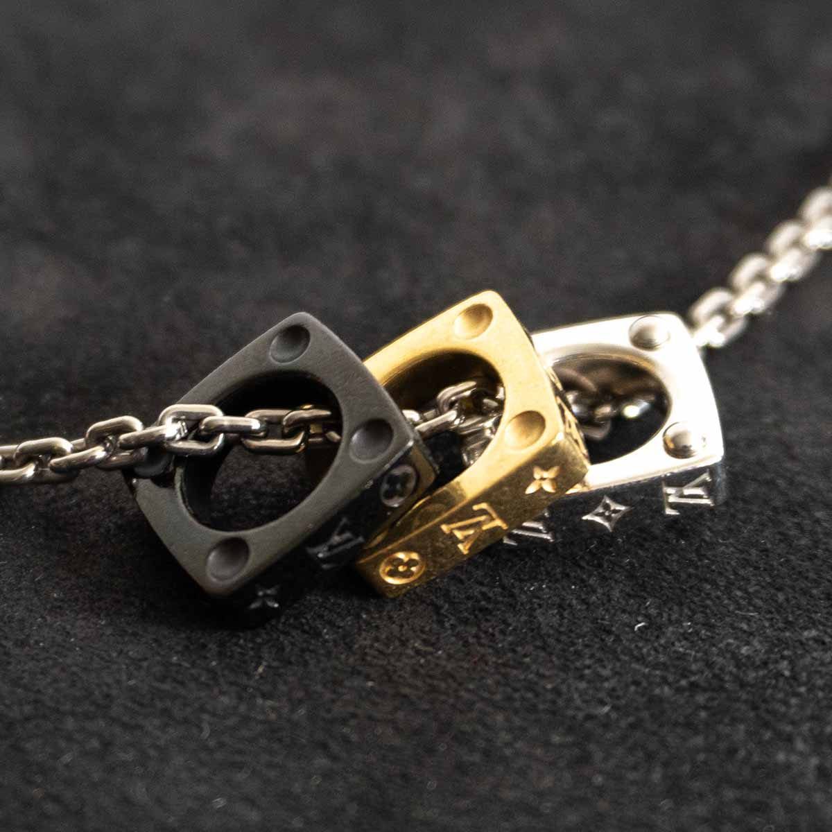 美品】LOUIS VUITTON【モノグラム ボールド ネックレス/M00675】ルイ 