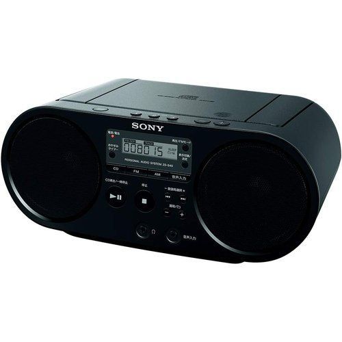 ソニー AUX CDラジオ ZS-S40 : 新品未使用 ソニー AUX CDラジオ ZS-S40 : FM/AM/ワイドFM対応 ブラック ZS-S40 B
