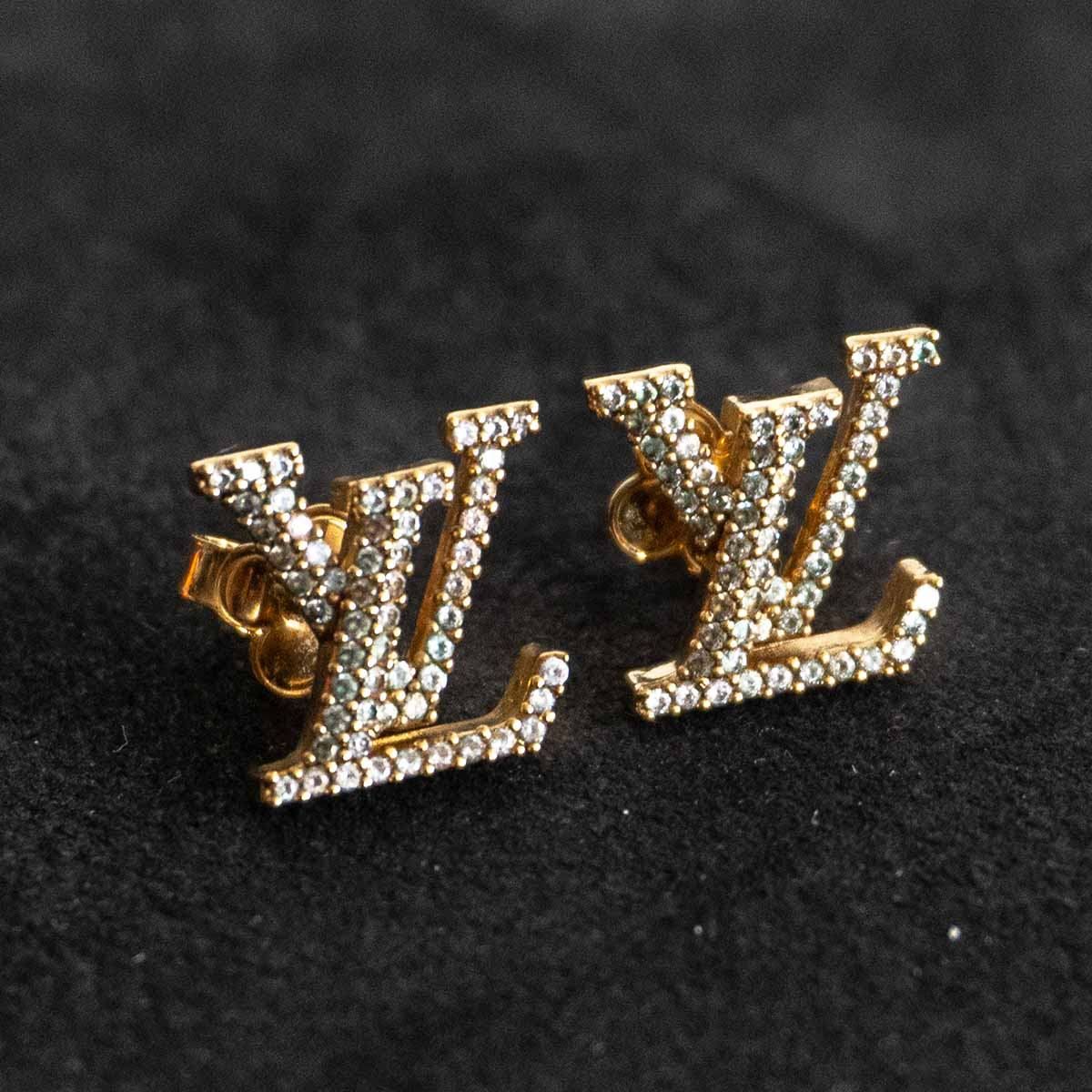 美品】LOUIS VUITTON【アイコニックストラスピアス/M00609】 ルイ