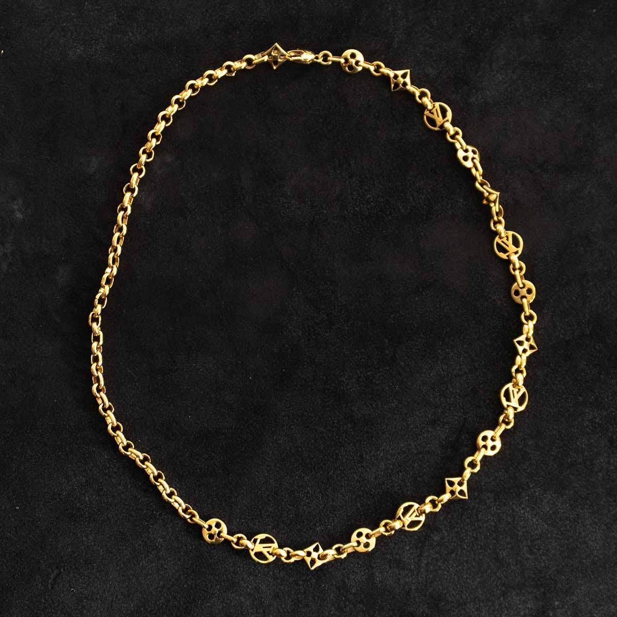 美品】LOUIS VUITTON【コリエクレイジーインロックネックレス/M00371