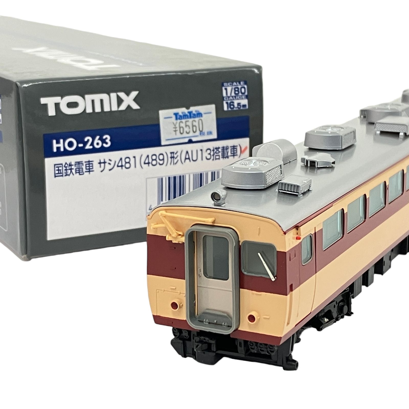 TOMIX HO-263 国鉄 485系 特急電車 サシ481 食堂車 AU13搭載車 HOゲージ 鉄道模型 中古 N11357907