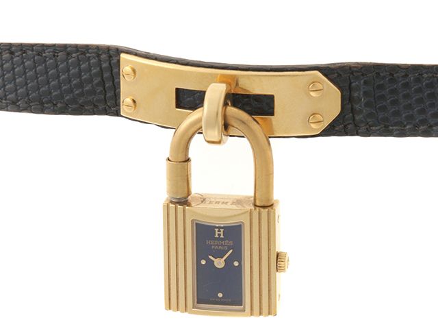 HERMES エルメス ケリーウォッチ KE1.201 腕時計 ウォッチ GP リザード