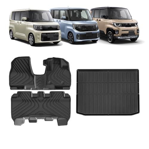 R◆FOR 新型 ルークス 新型 デリカミニ 新型 ekスペース (2025年10月?現行) カスタムパーツ フロアマット TPEトフロアマット 3Dマット 車種専用設計 耐摩耗性 防水 防汚 保護パーツ お手入れ簡単 新型 デリカミニ アクセサリー