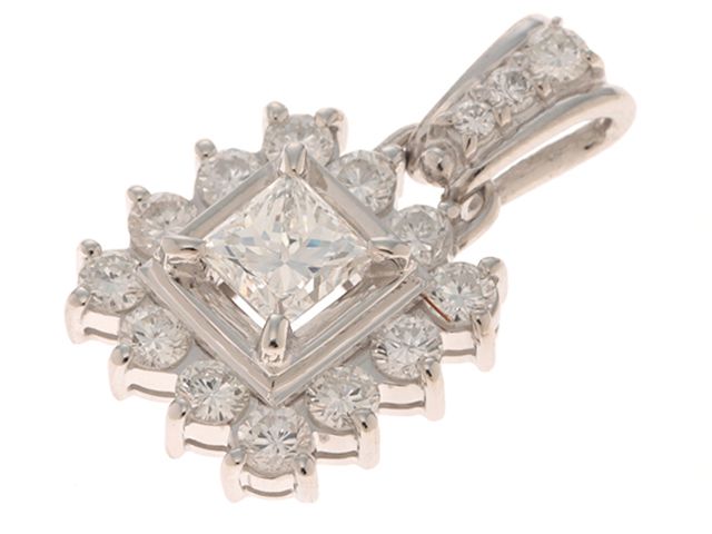 JEWELRY ジュエリー ペンダントトップ プラチナ900/ダイヤモンド0.52/ダイヤモンド0.70/約5.1g レディース【中古】472