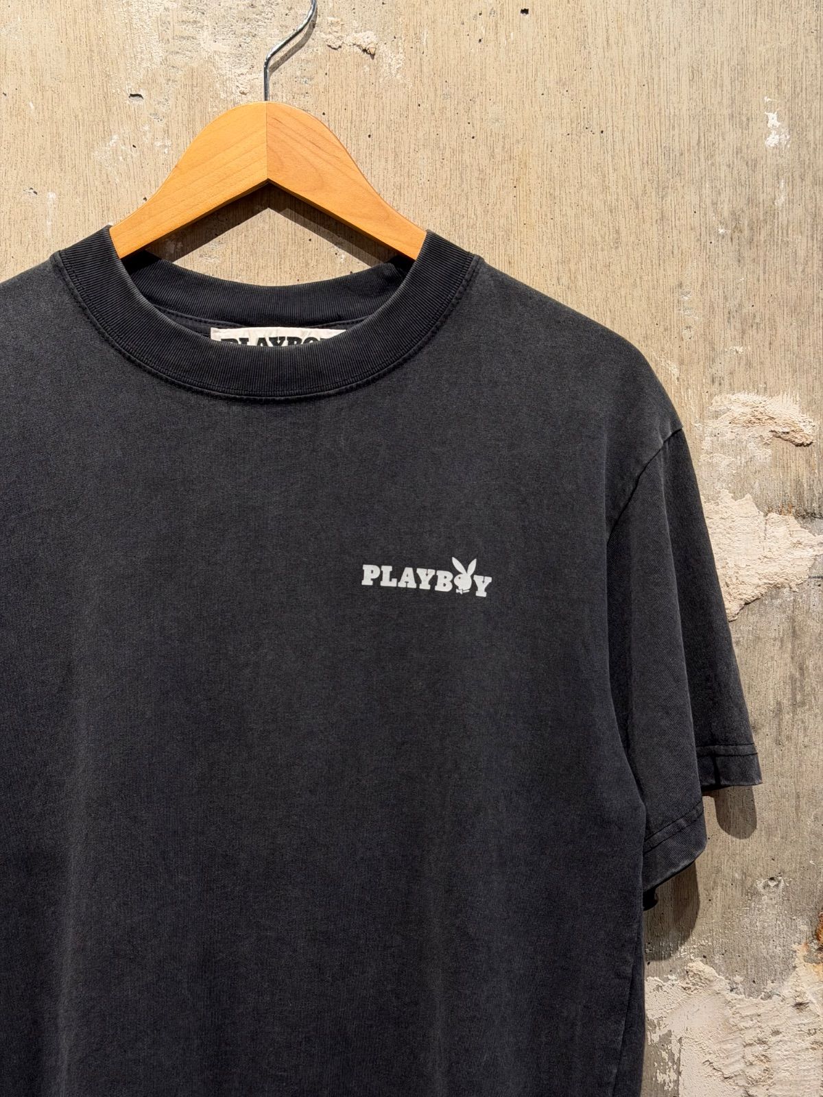 【 PLAYBOY 】 プレイボーイ　両面プリント　半袖　Tシャツ　黒　ブラック
