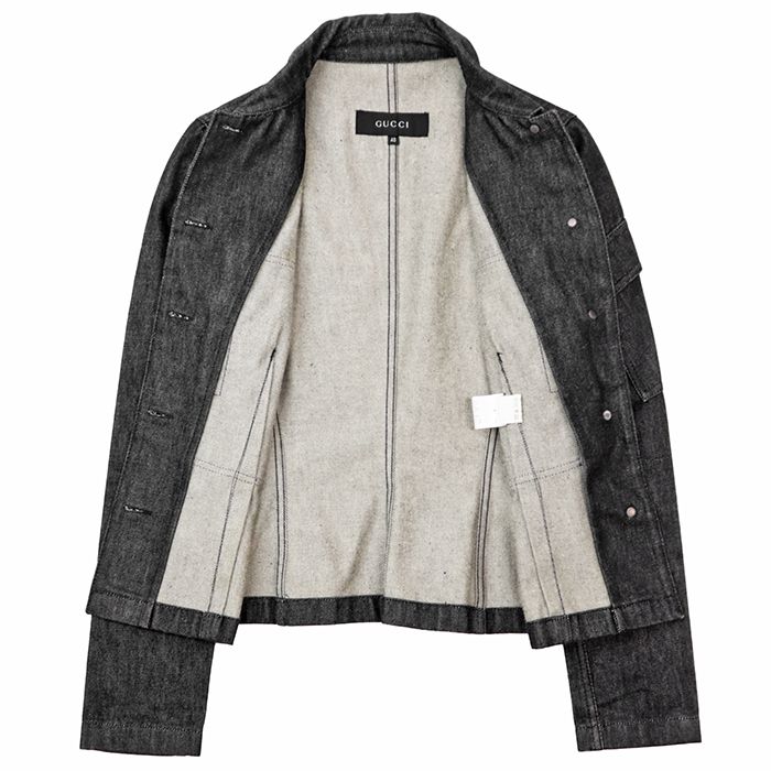 GUCCI グッチ ジャケット ブラックデニム Gジャン サイズ 40