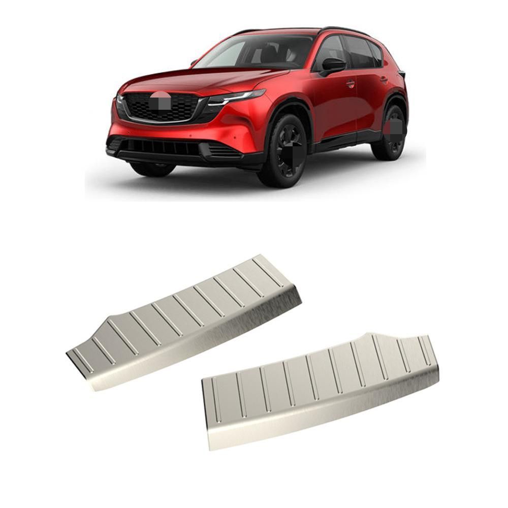 【送料無料】マツダCX-5対応リアゲートステップガードラゲッジスカッフプレート内装パネルセット304ステンレス製保護カバーキズ防止汚れ防止耐摩耗簡単取付フィット感向上ドレスアップカスタムパーツ交換用カバータイプ見た目向上車体保護メンテナンス性向上実用性アップ
