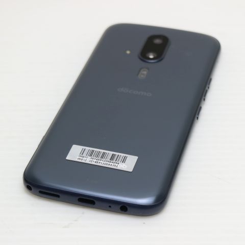 新品同様 SIMフリー らくらくスマートフォン F-53E ネイビー スマホ