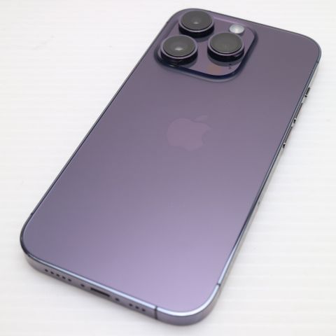 超美品 SIMフリー iPhone14 Pro 128GB ディープパープル スマホ 土日祝