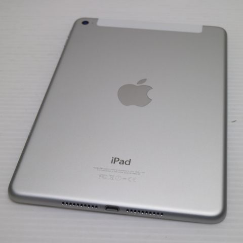 超美品 SIMフリー iPad mini 4 Cellular セルラー 128GB シルバー 即日