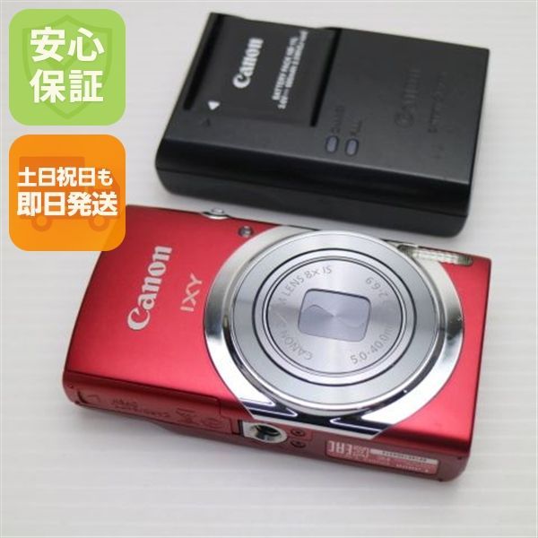 美品 IXY 130 レッド 即日発送 デジカメ Canon 本体 土日祝発送OK 05000