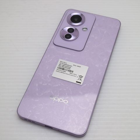 新品同様 SIMフリー OPPO Reno11 A コーラルパープル スマホ OPPO 即日