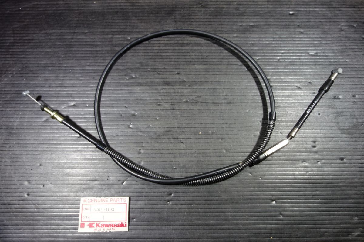 クラッチ ケーブル ワイヤー 54011-1103 カワサキ 純正 KX250 KDX250 B級品 訳あり 新品 未使用 #R20260530