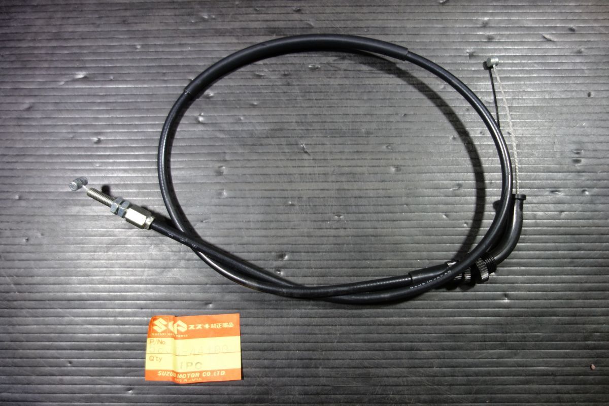 アクセル スロットル ワイヤー ケーブル 58300-44100 スズキ 純正 GSX250E GS25X B級品 訳あり 新品 未使用 #R20260530