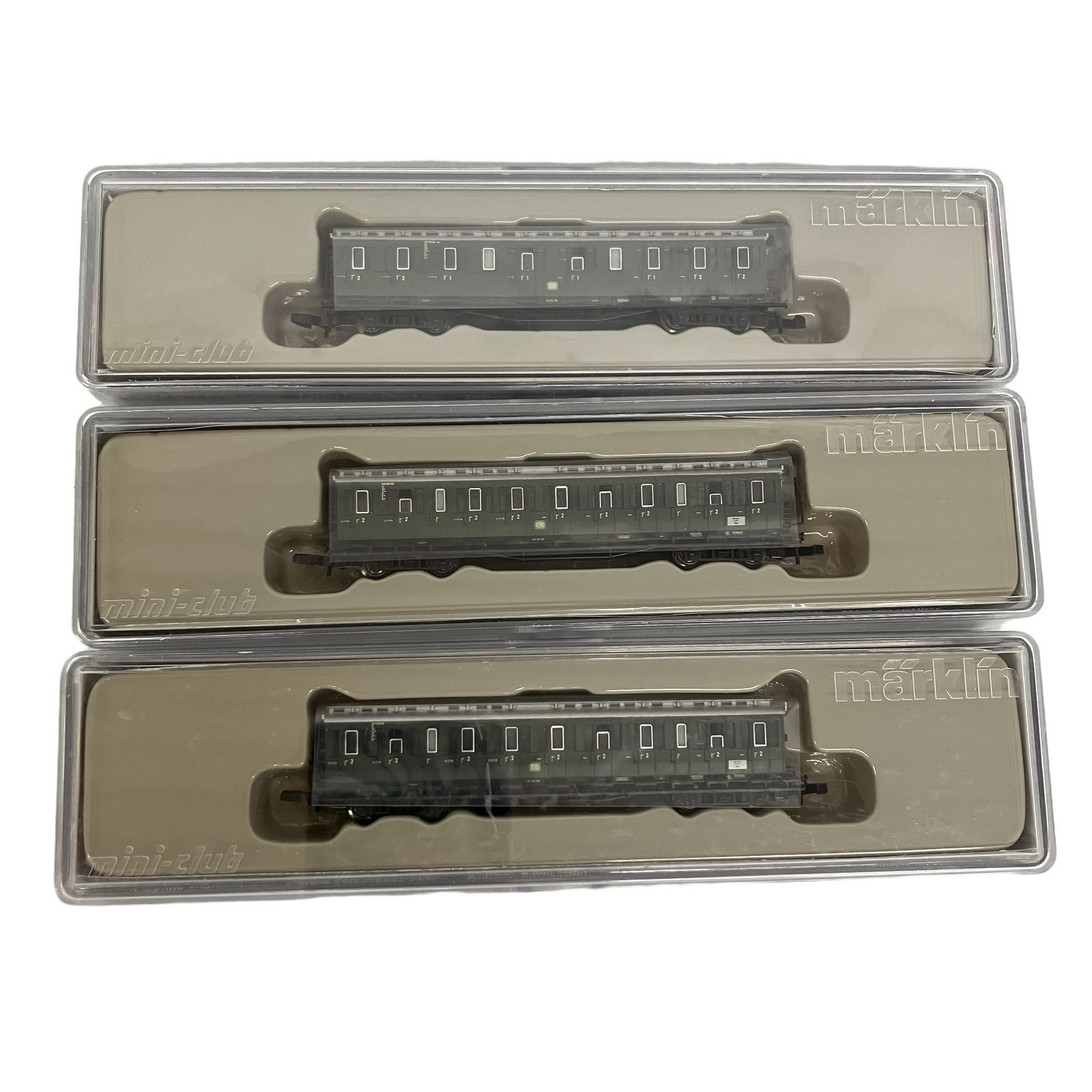 Marklin mini-club Zゲージ 87561 87562 87563 DB 郵便車両のみ3両セット 鉄道模型 中古 T11351969