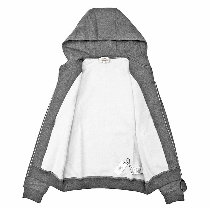 未使用】HERMES エルメス スウェット パーカー コットン/カシミヤ
