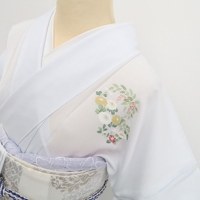 新品・夏訪問着】絽 坪金 花丸紋 夏着物 正絹 仕付け糸付 トールサイズ