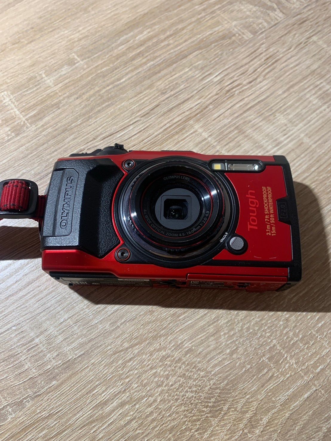 Olympus Tough TG-6 レッド　ジャンク品 1565 OLYMPUS TOUGH TG-6 レッド ジャンク品【コ】 - メルカリ