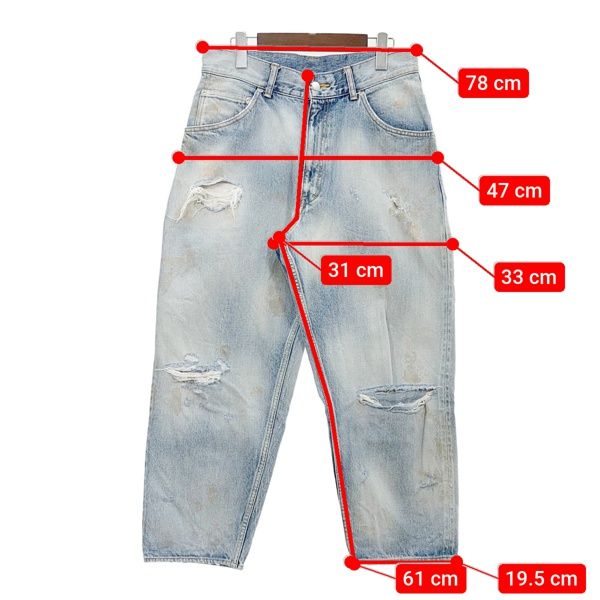 ANCELLM アンセルム デニムパンツ ジーンズ Gパン SELVEDGE TAPERED 5P 