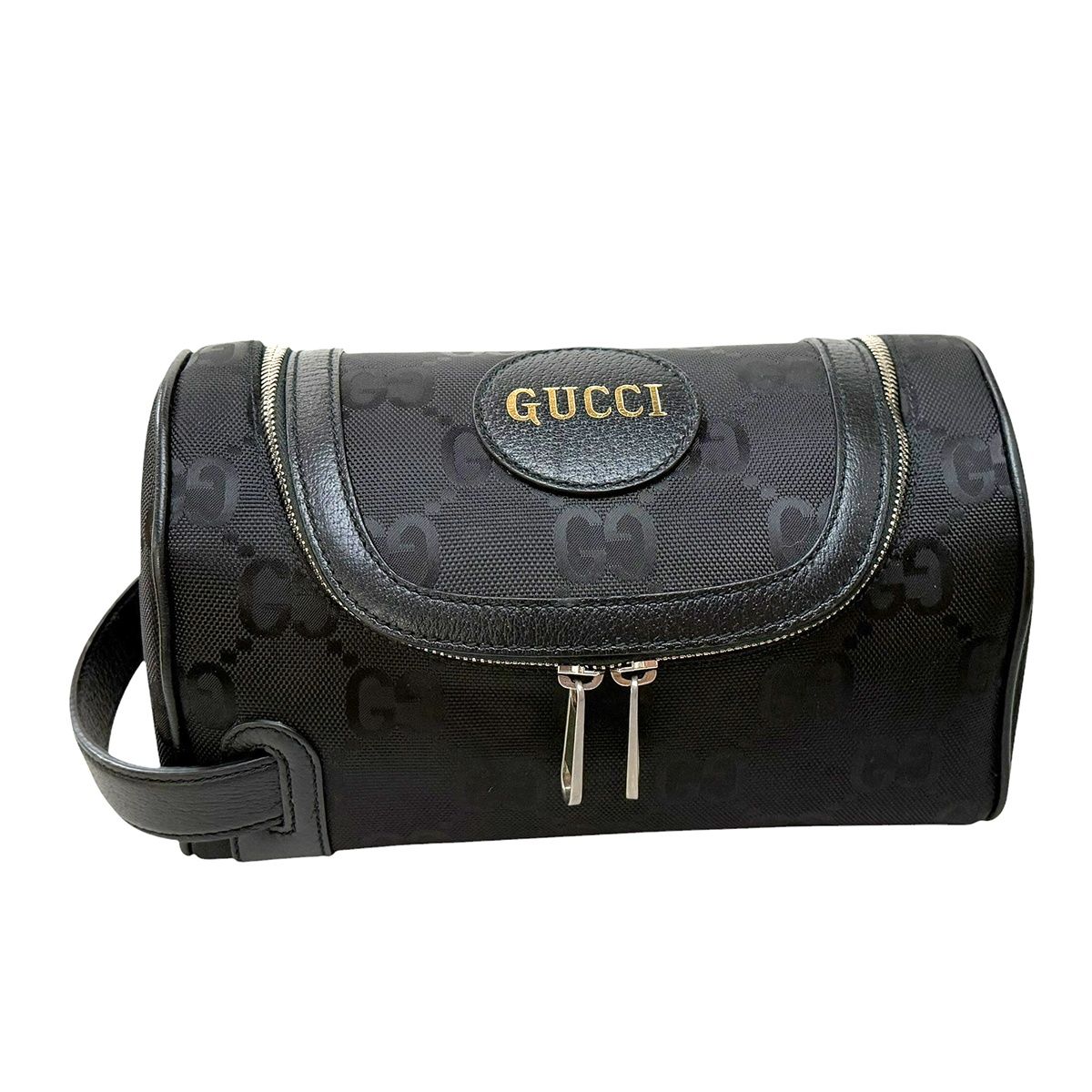 GUCCI/グッチ GGインプリメ スモールコスメティックケース 739378 セカンドバッグ クラッチバッグ ハンドバッグ ブラック シルバー金具 51,000円
