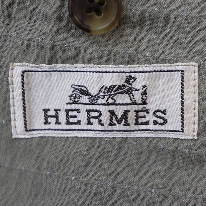 HERMES ダークグレー コットンジャケット サイズ50 HERMES エルメス ジャケット サイズ 50 メンズ ナイロン × コットン
