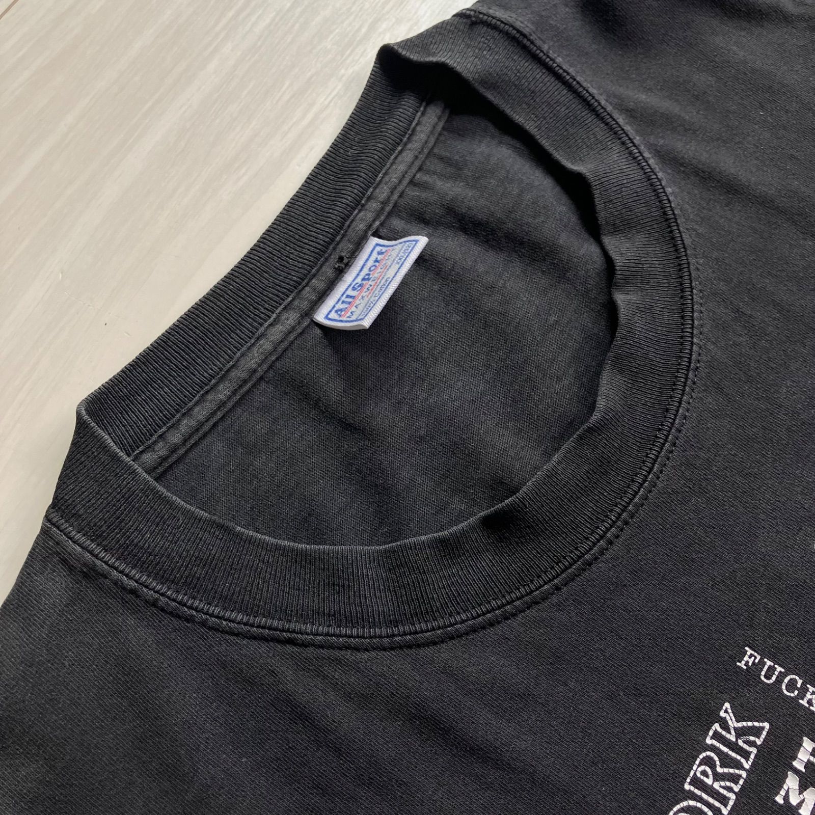90s FASHION VICTIM FUCK Tシャツ XXL 2XL 1991年製 黒 vintage 古着