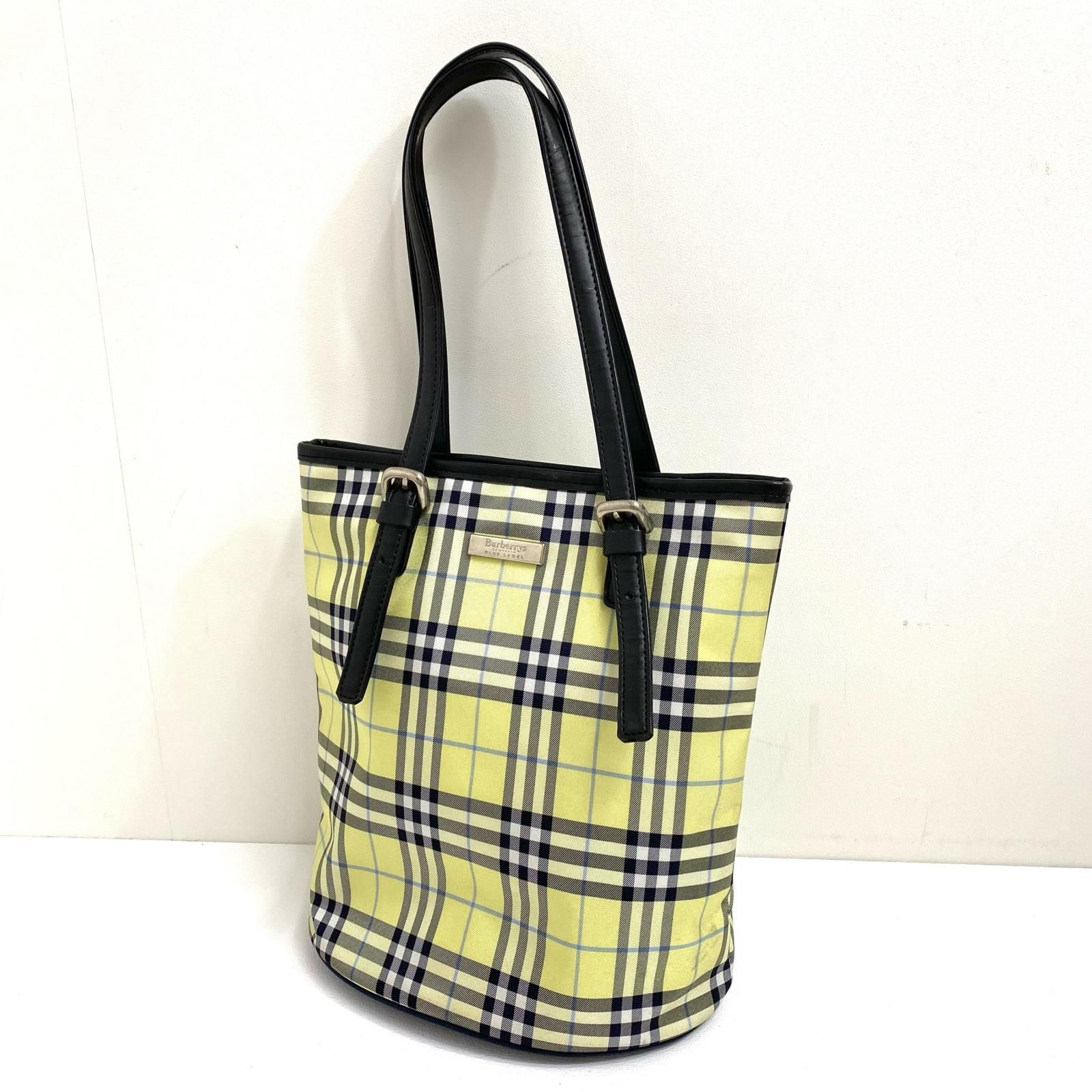 【加古川店】 中古 Burberry's | バーバリーズ ハンドバッグ Burberry's of LONDON BLUE LABEL HAND BAG イエロー 【121】