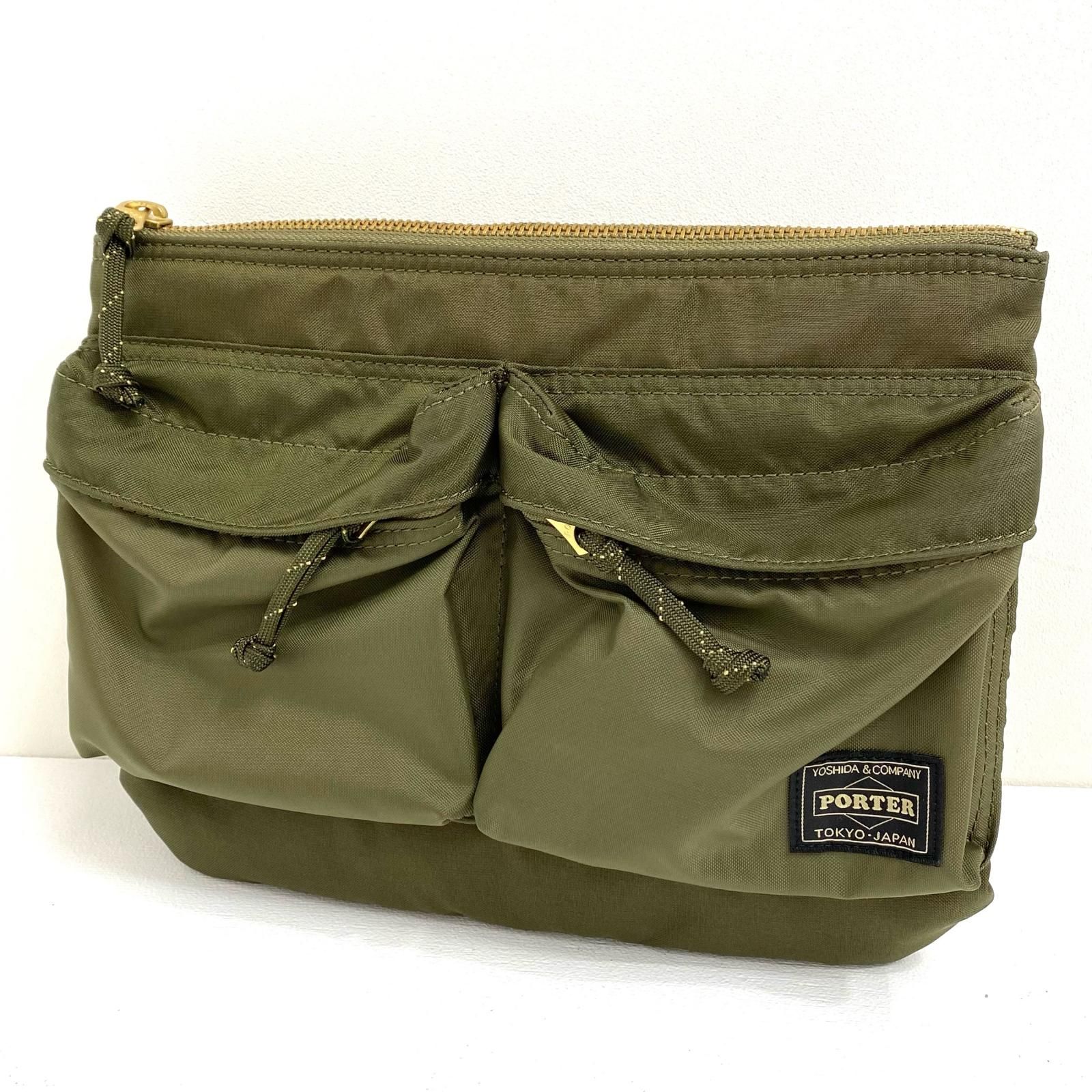【加古川店】 中古 PORTER | ポーター ショルダーバッグ FORCE ショルダーバッグ 855-05458 カーキグリーン 【121】