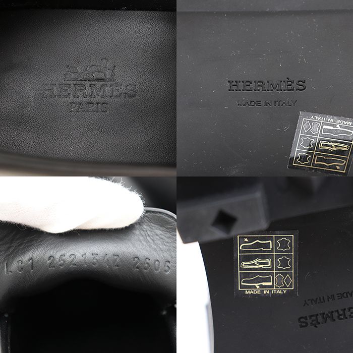 新品同様】HERMES エルメス レザー ローファー サイズ 38 レディース