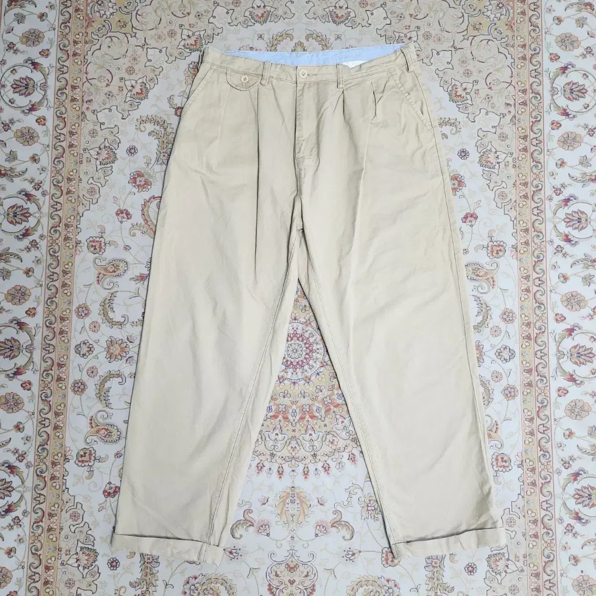 BEAMS ビームス コットン チノ パンツ XL