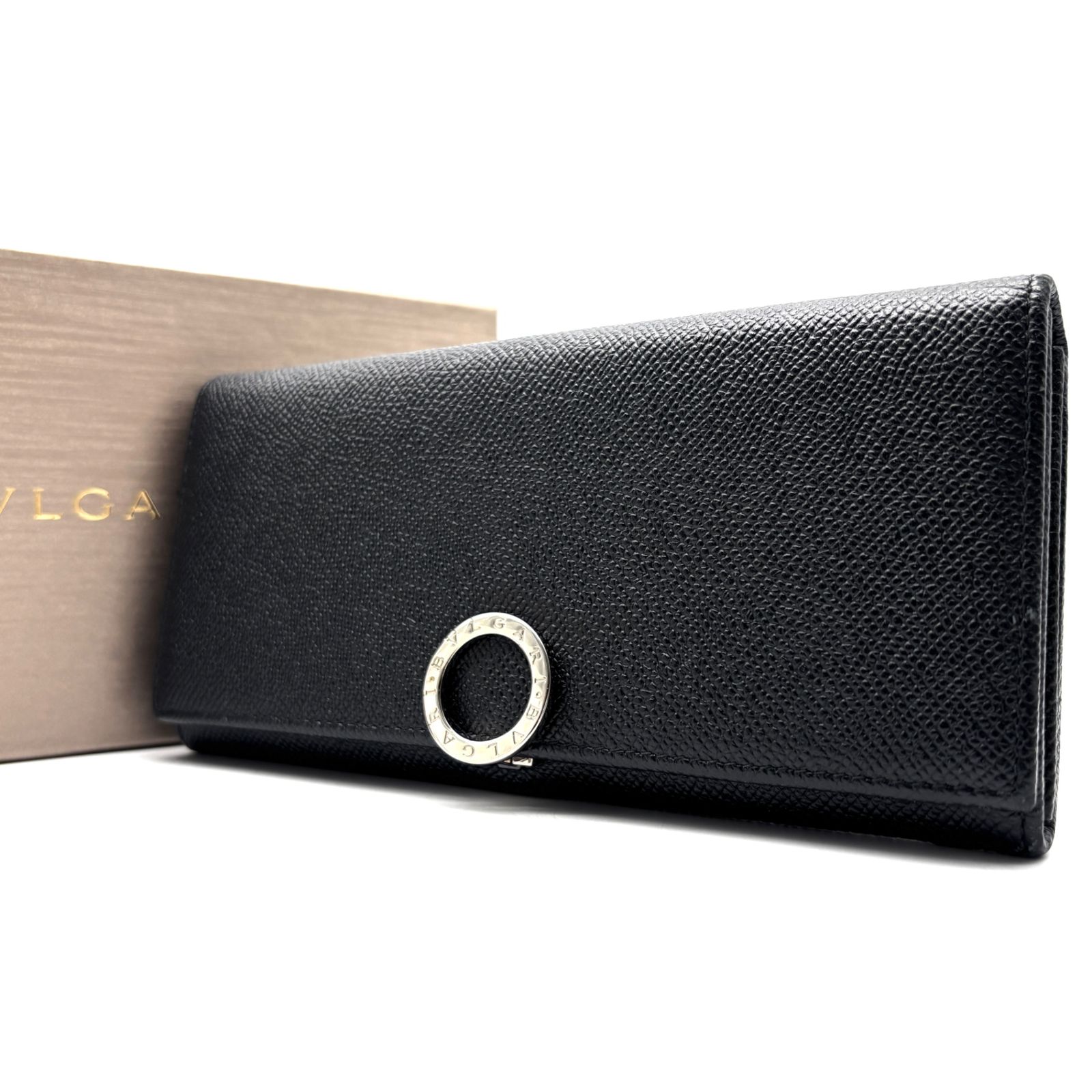 良品 BVLGARI ブルガリ 長財布 ビーゼロワン サークル金具 箱付き