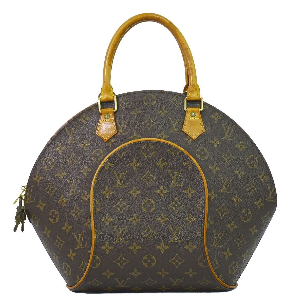 本物 ルイヴィトン LOUIS VUITTON LV エリプス MM モノグラム ハンドバッグ ブラウン M51126 Ellipse ビトン バッグ 中古・
