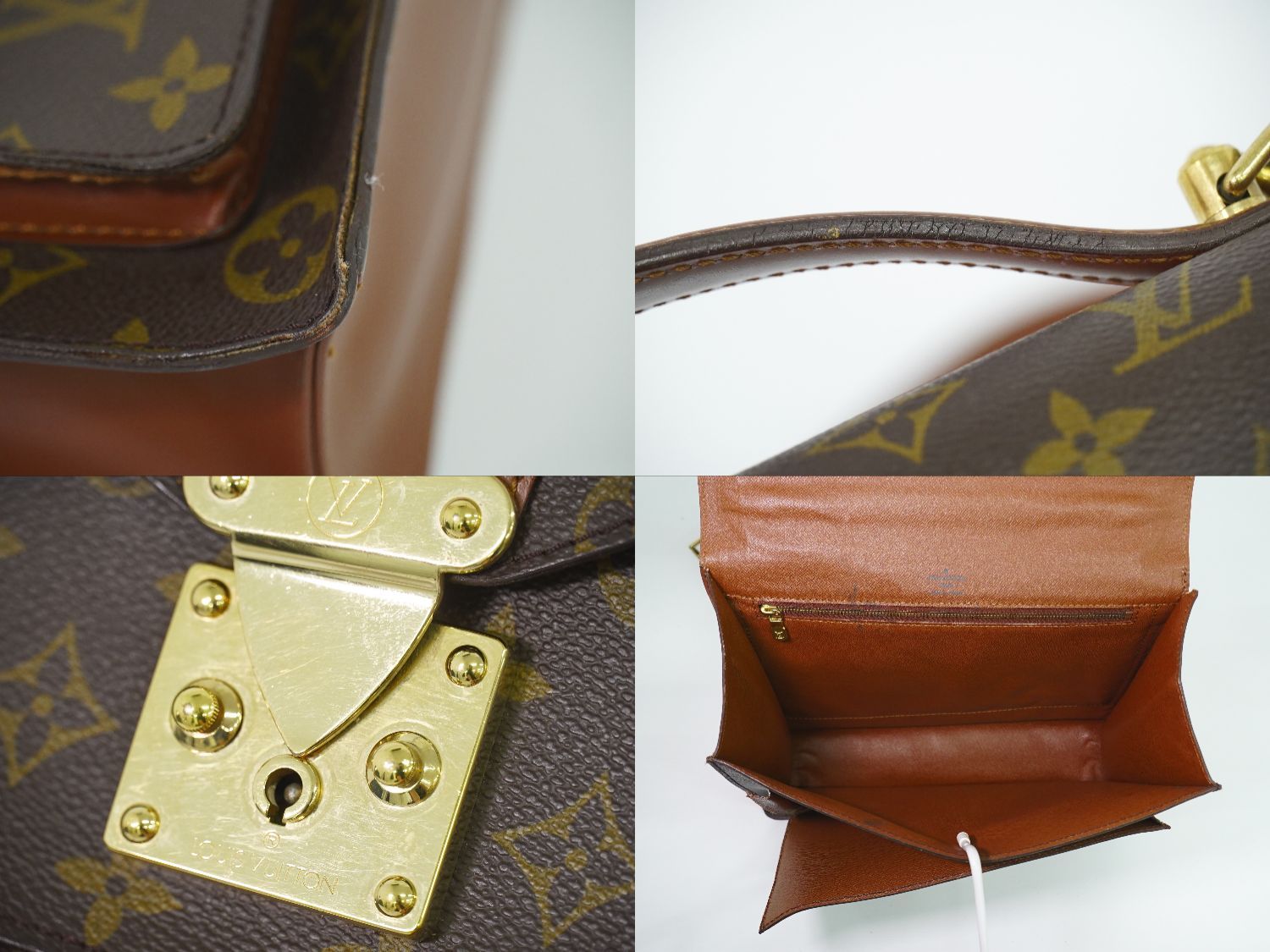 本物 ルイヴィトン LOUIS VUITTON LV モンソー モノグラム 2WAY 