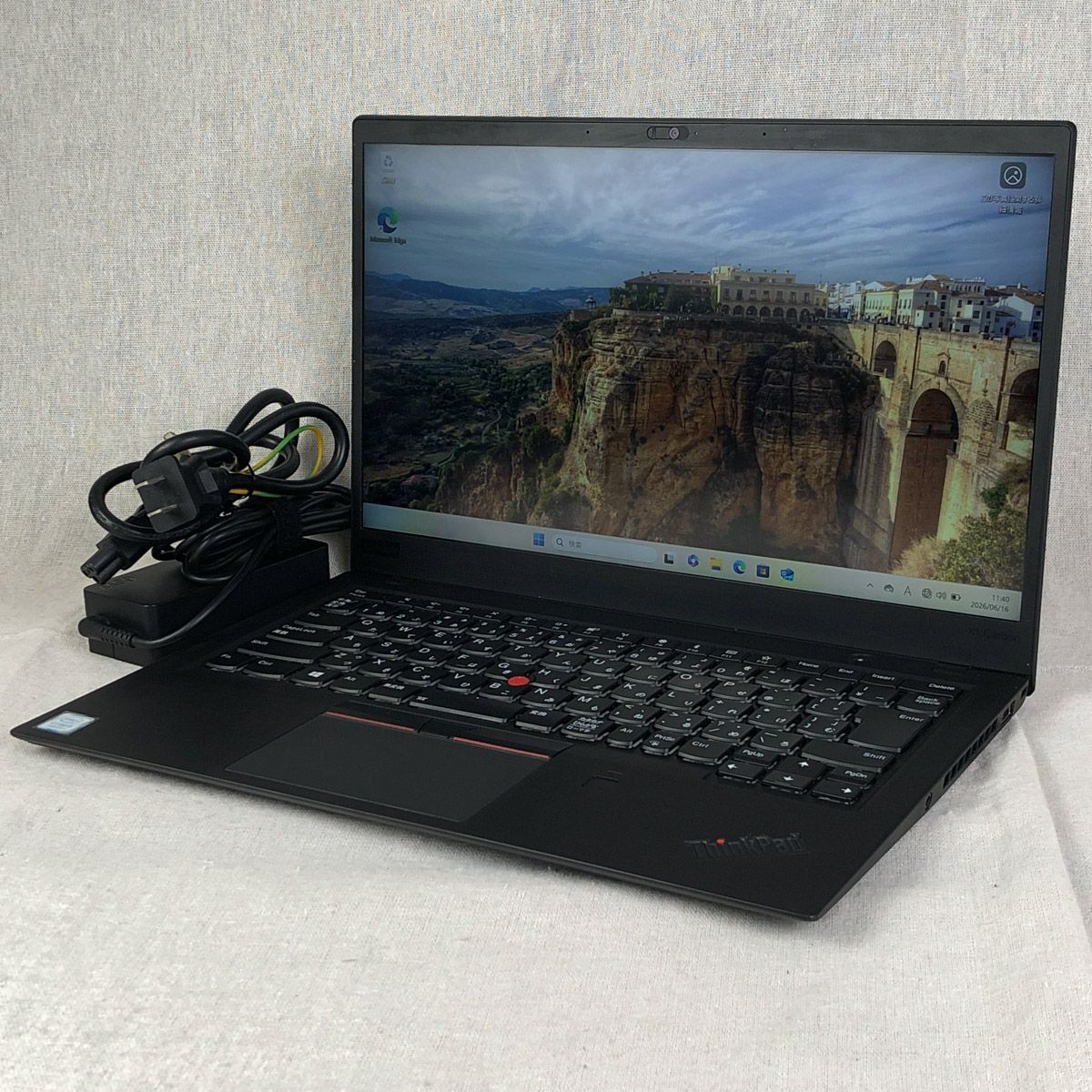 ◆ジャンク品◆ノートPC パソコン Lenovo レノボ ThinkPad X1 Carbon 6th【i5-8250U・メモリ8GB・SSD1TB】★画面表示色異常 他 /wb-junk-261082(039681)