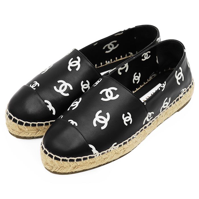 CHANEL ブラック エスパドリーユ　36 美品】CHANEL シャネル エスパドリーユ サイズ 36C レディース 2022SS