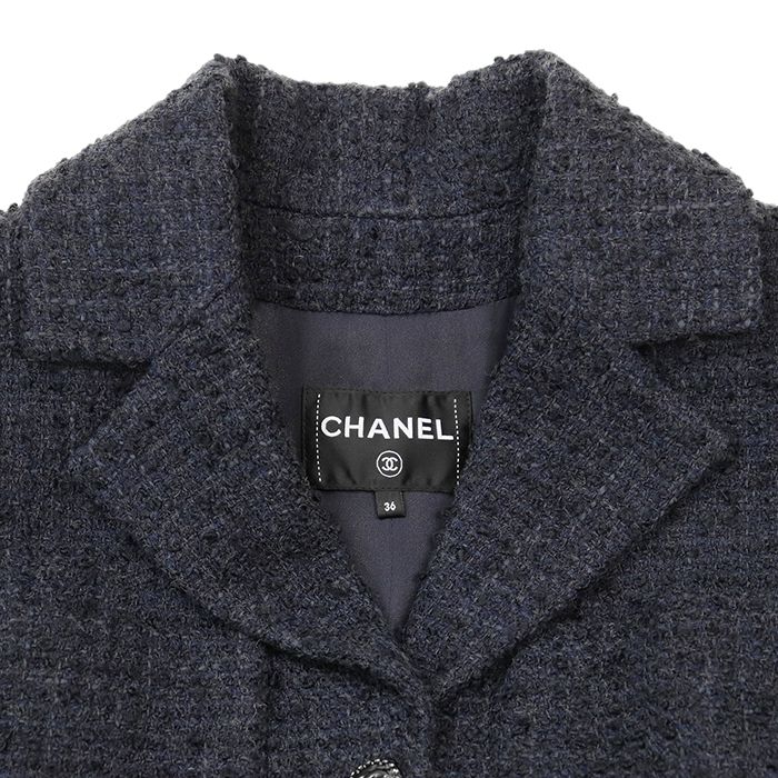 新品同様】CHANEL シャネル ツイードロングコート サイズ 36