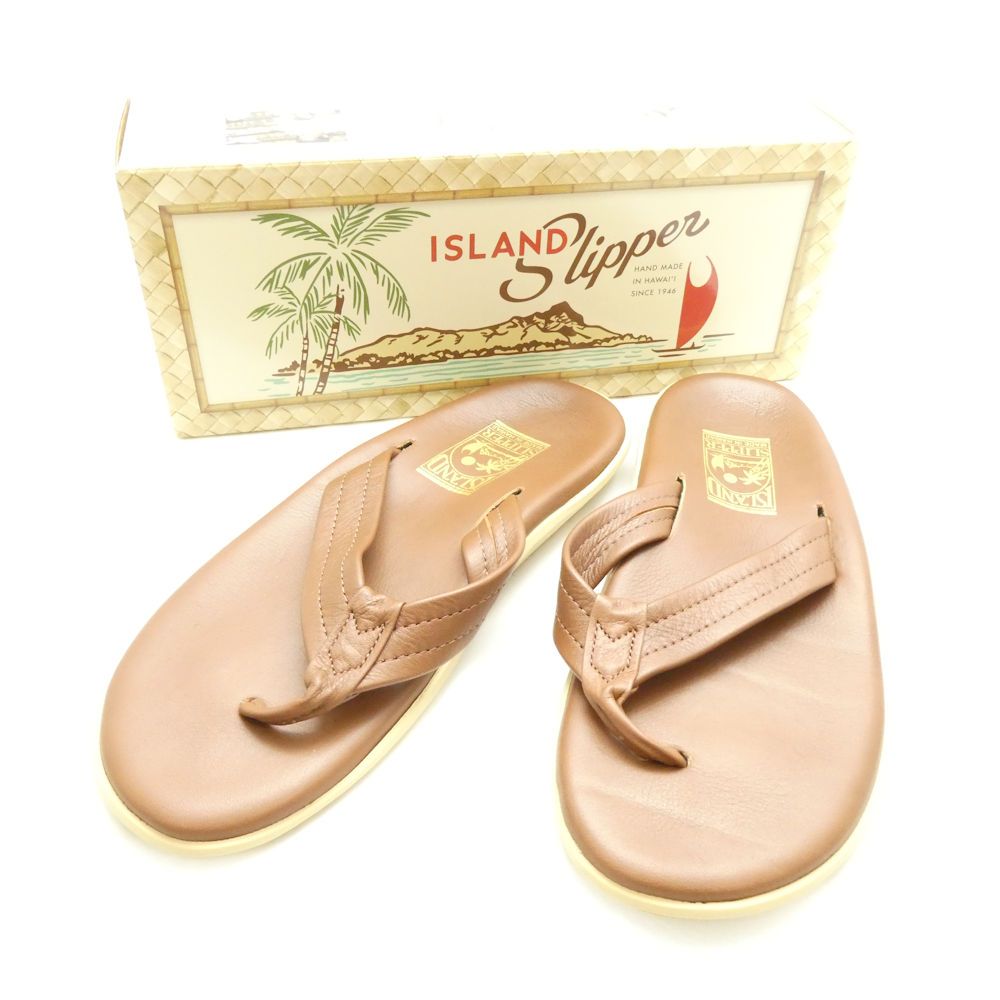 美品 ISLAND SLIPPER アイランドスリッパ PT202 サンダル 9 27cm メンズ AM8992