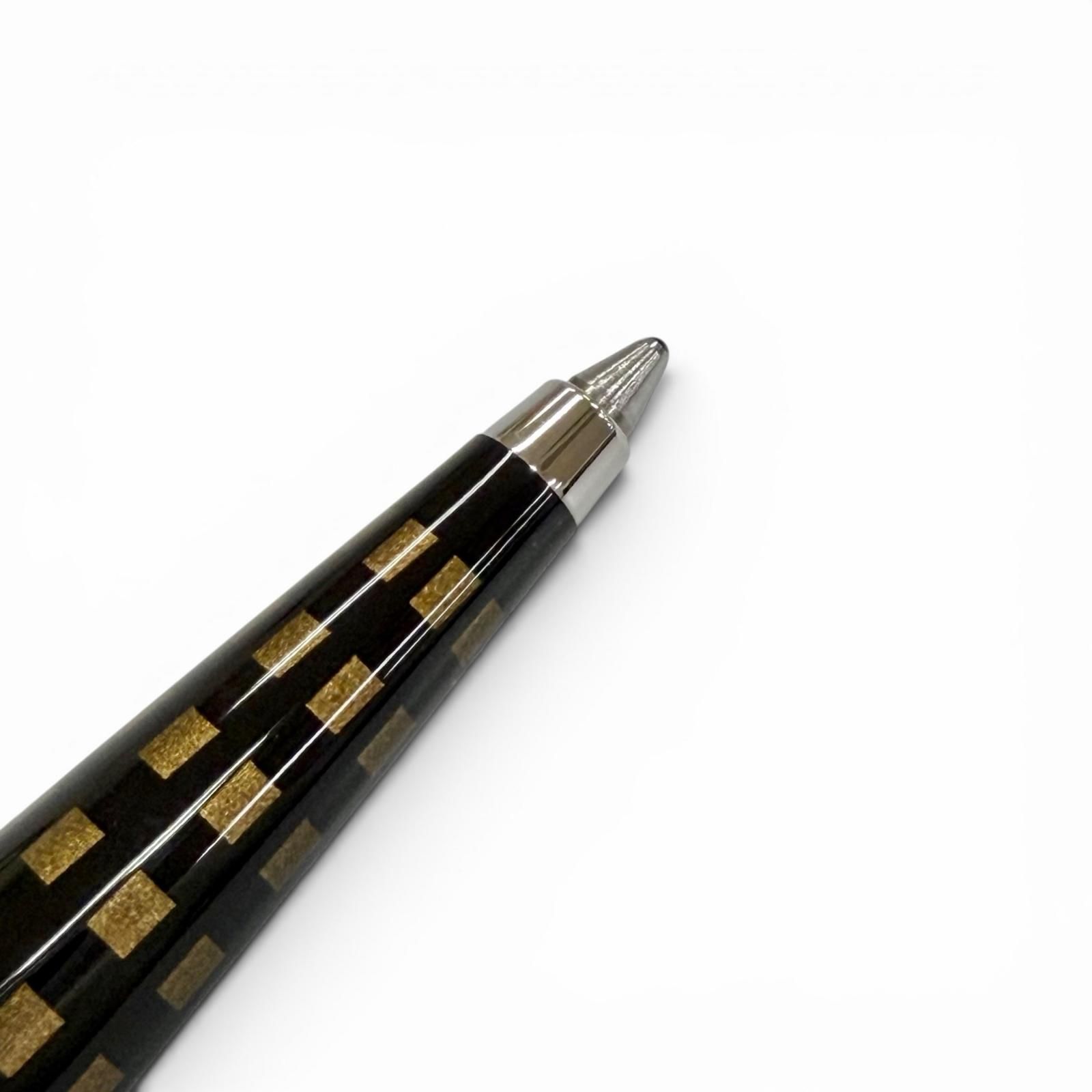 LOUIS VUITTON ダミエジェットラックボールペン ブラックXブラウン色 極美品△LOUIS VUITTON ルイヴィトン ジェットラック ダミエ ツイスト