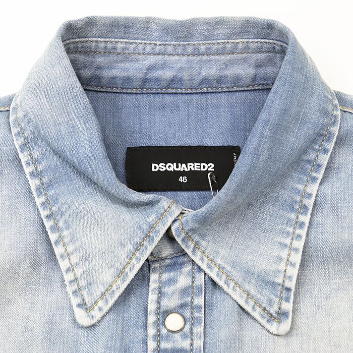 SALE【美品】DSQUARED2 ディースクエアード デニムシャツ サイズ 46