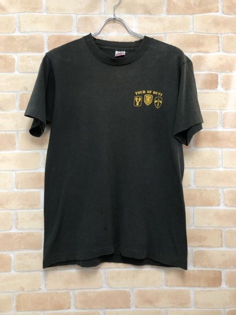 【中古】 FRUIT OF THE LOOM フルーツオブザルーム 80～90s TOUR OF DUTY TEE USA製 ブラック M 111454024
