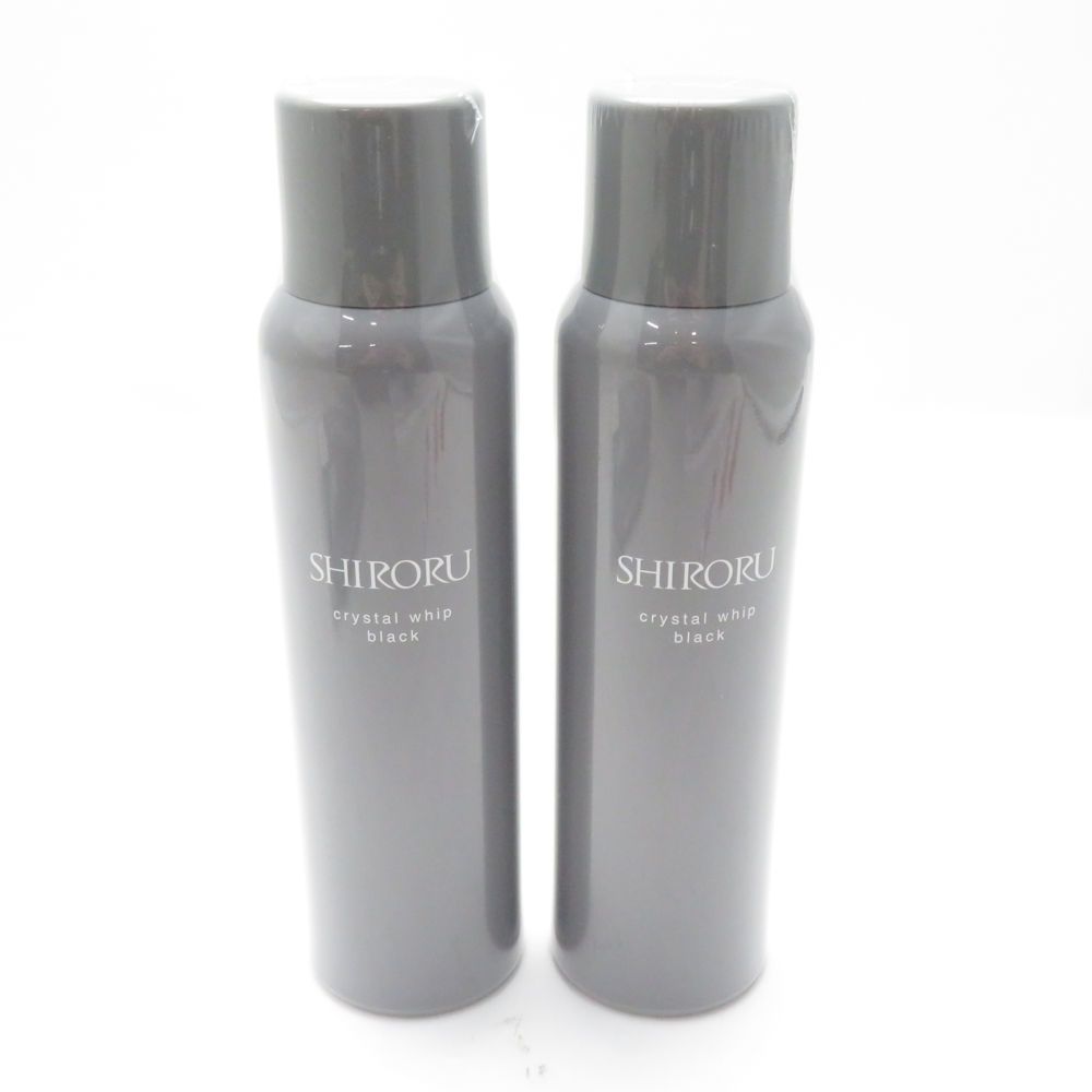 未使用 SHIRORU シロル クリスタルホイップ ブラック 洗顔料 2点 120g