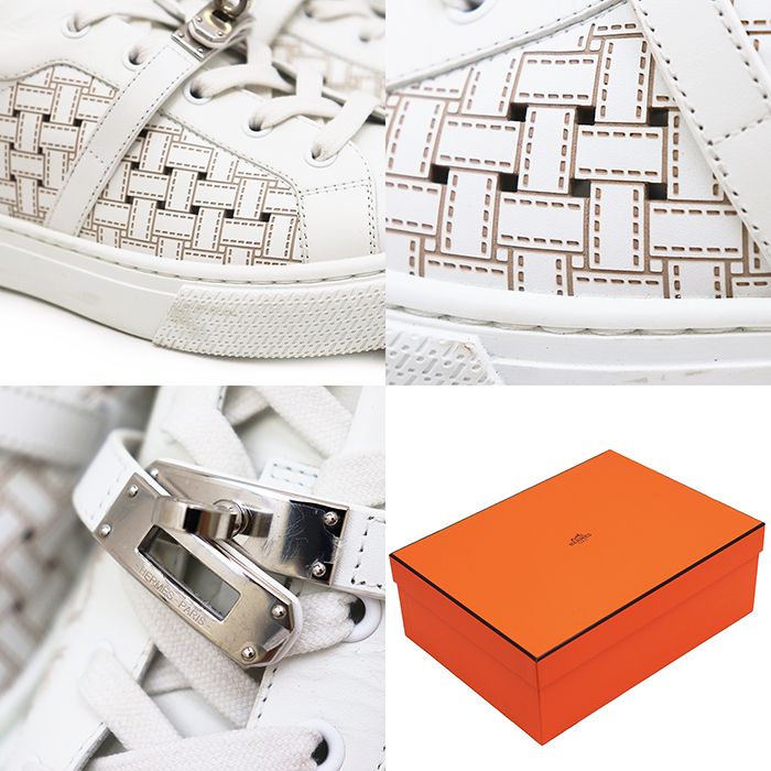 美品】HERMES エルメス レザー スニーカー サイズ 39 レディース