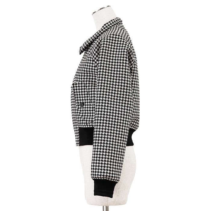 Dior Homme 千鳥格子柄 ブルゾン ジャケット 極美品】Christian Dior クリスチャンディオール ブルゾン サイズ 34