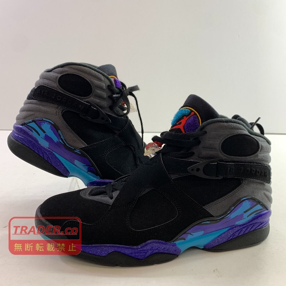 04w7210▽※【中古】Nike Air Jordan 8 Retro Aqua 305381-025 ナイキ エアジョーダン8 レトロ アクア 2015 30cm スニーカー【八王子店】