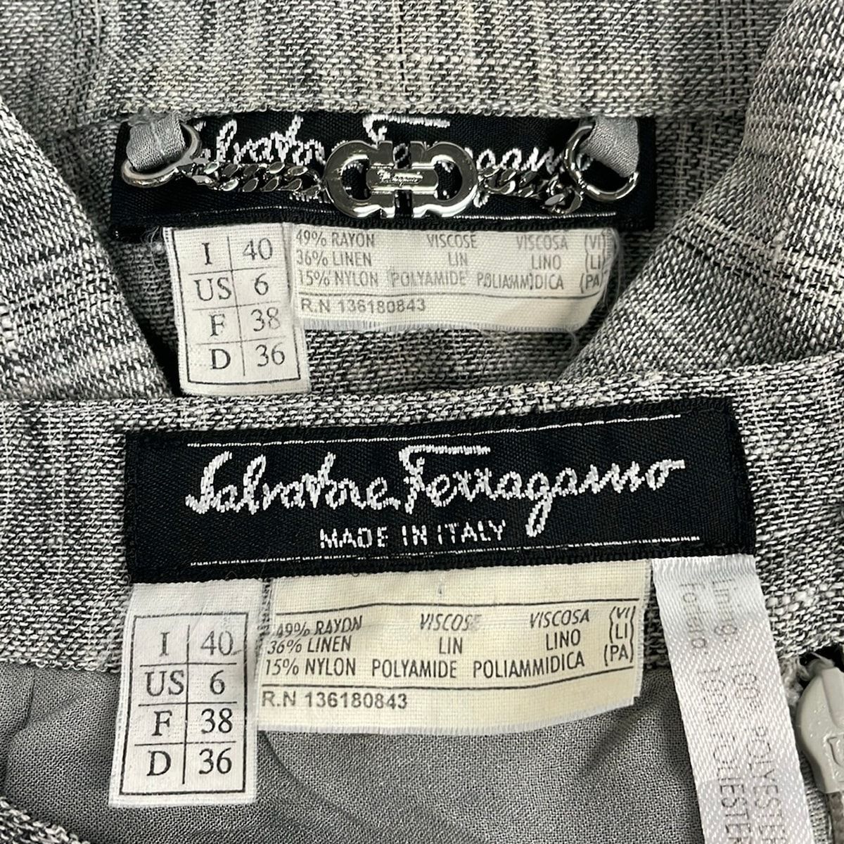 Salvatore Ferragamo✨スカートセットアップ　ガンチーニ　刻印 FERRAGAMO/SalvatoreFerragamo(サルバトーレフェラガモ) スカート