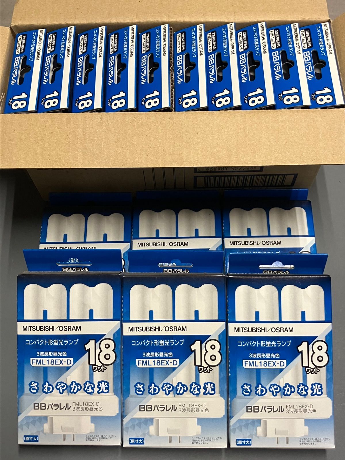 新古品】三菱 コンパクト形蛍光ランプ FML18EX-D【16本入】※バラご相談