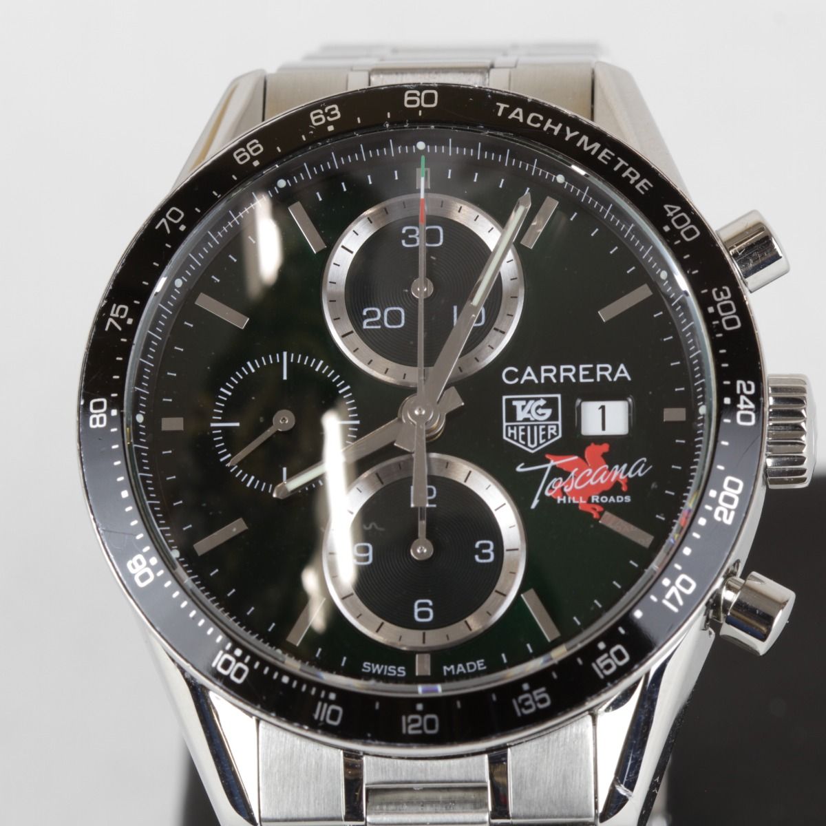 良品『USED』TAG HEUER【タグホイヤー】 カレラクロノ トスカーナ ヒルロード 限定577本 腕時計 ステンレススチール メンズ