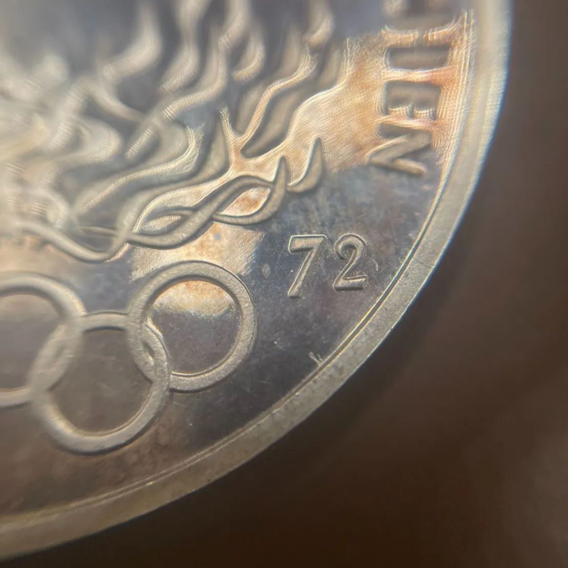 ◎【✨銀製✨】希少 古銭 ドイツ 10マルク 15.5g SV625 記念 銀貨 1972