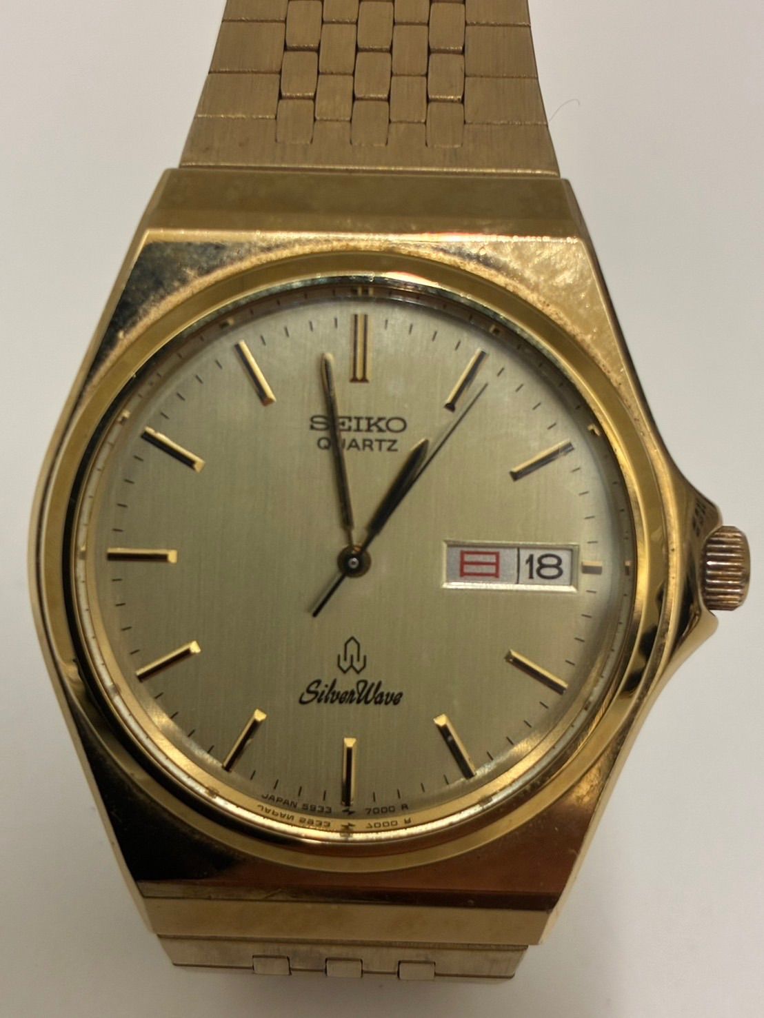 【中古品】 SEIKOセイコー SilverWaveシルバーウェーブ 腕時計 クオーツ ゴールド ステンレス 時計 現状品